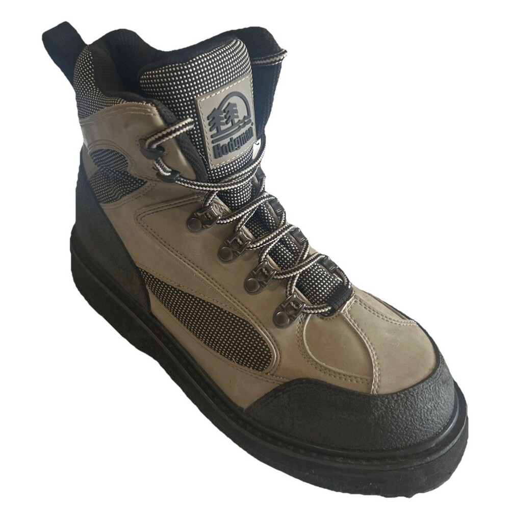 Hodgman H3 Felt Sole Wading Men’s 9 Boots Fishing Waders boots Gray Lace Up